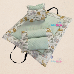 Comforter Travel Set Newborn - CT10 Safari Mint