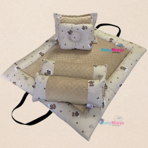 Comforter Travel Set Newborn - CT09 Soft Brown Bear